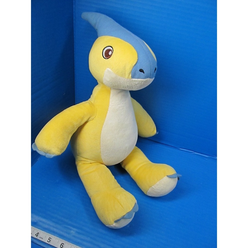 Build A Bear Parasaur Yellow Dinosaur 17 Inch Tall 2020 BAB Plush